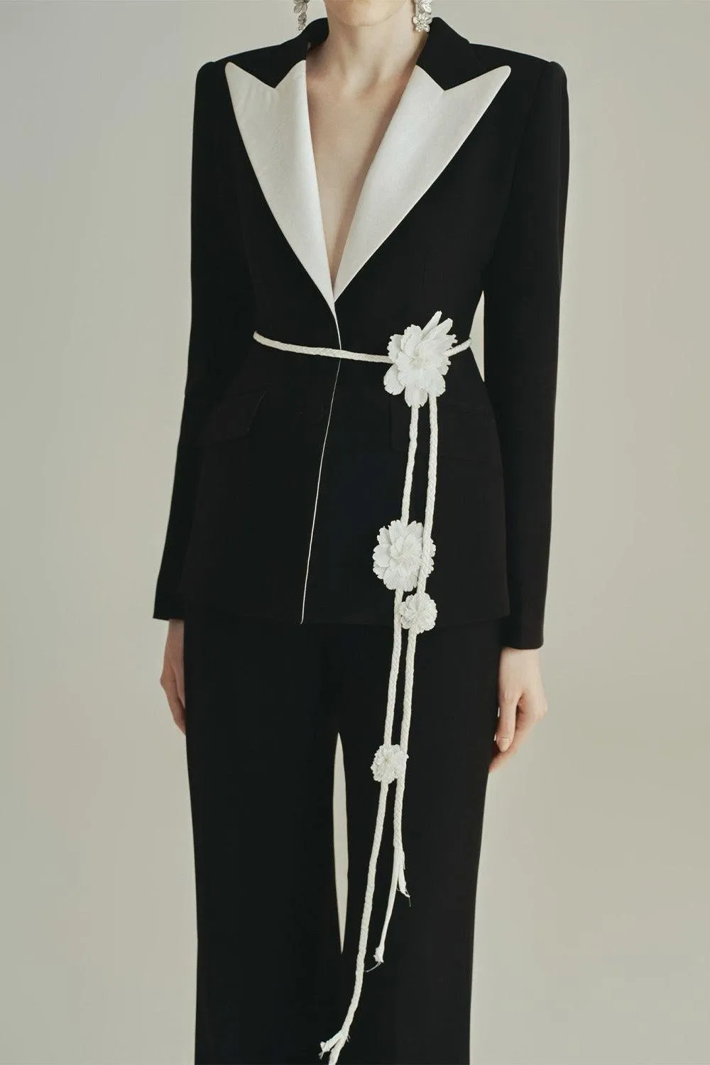 Sol Straight Wide Leg Polyester Floor Length Pants