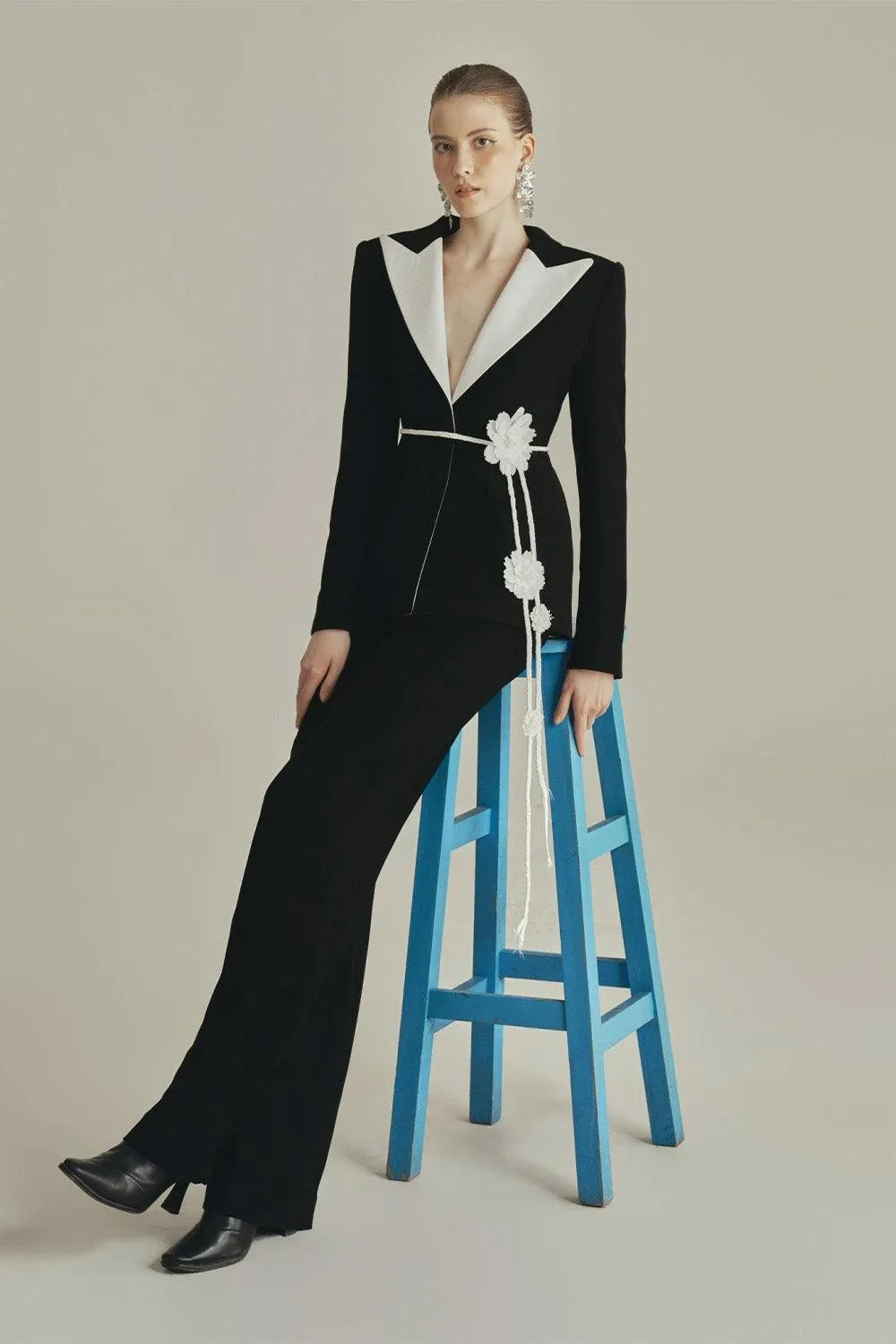 Sol Straight Wide Leg Polyester Floor Length Pants