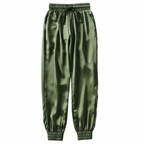 Solid High Waist Loose Harem Pants