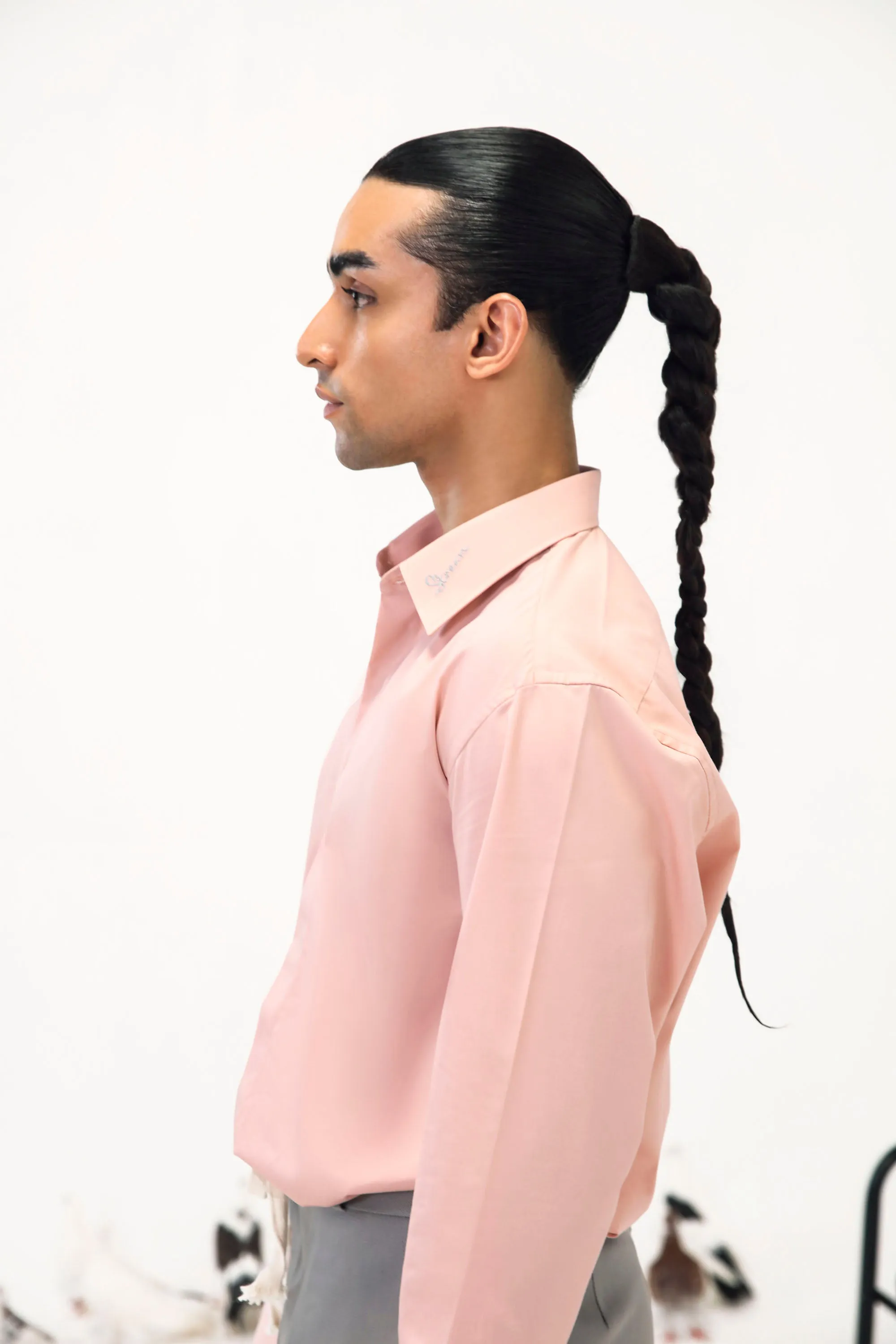 Statement Collar Embroidered Shirt