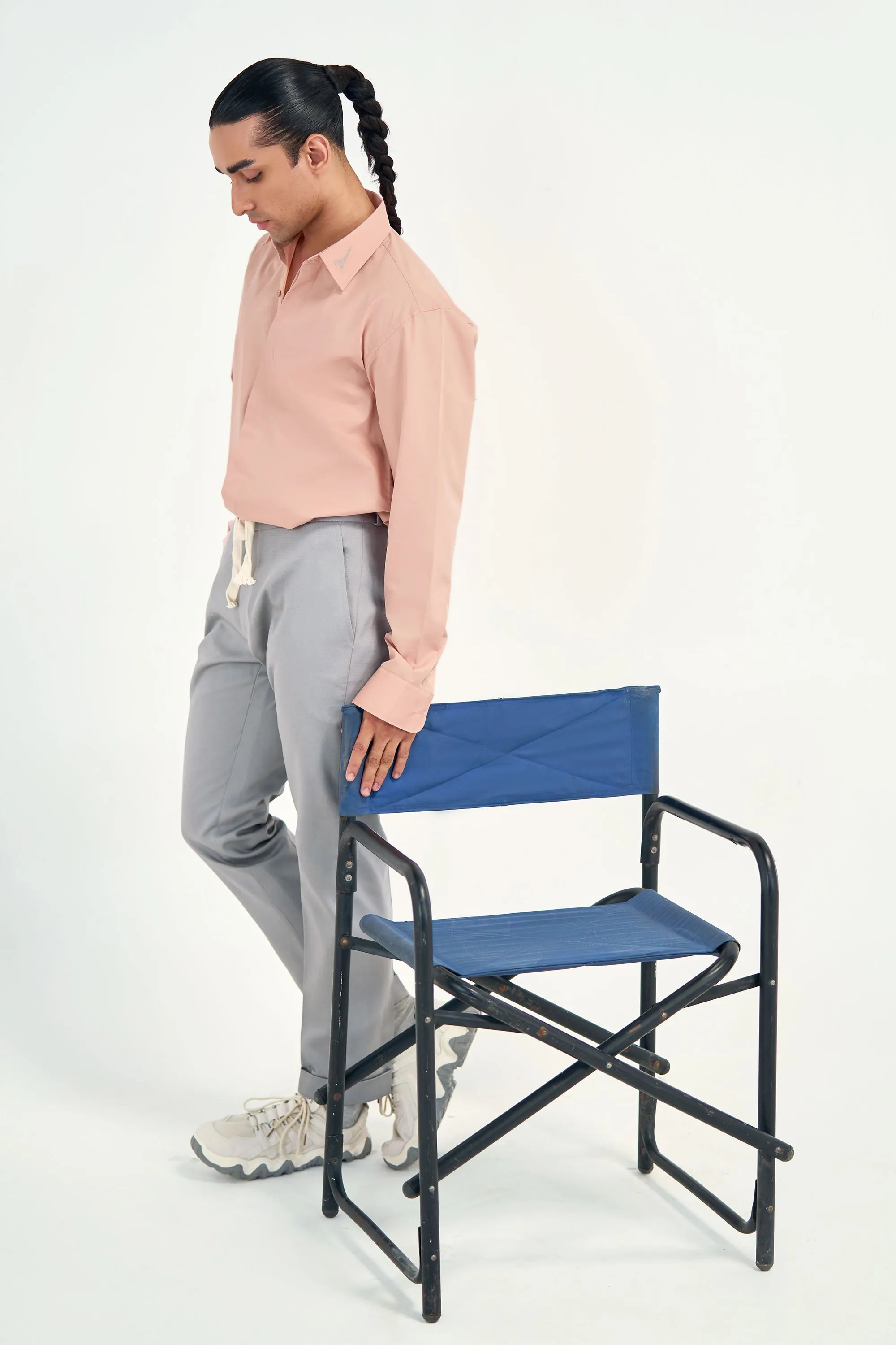 Statement Collar Embroidered Shirt