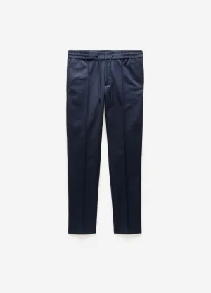 Tech Cotton Drawstring Pants Navy