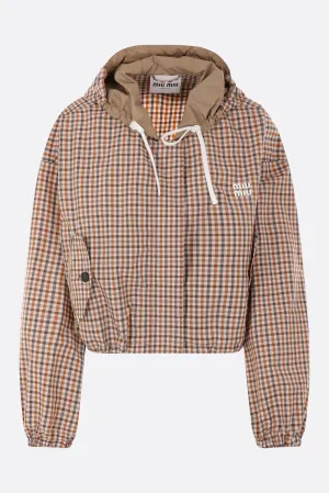 Technical Fabric Cropped Windbreaker