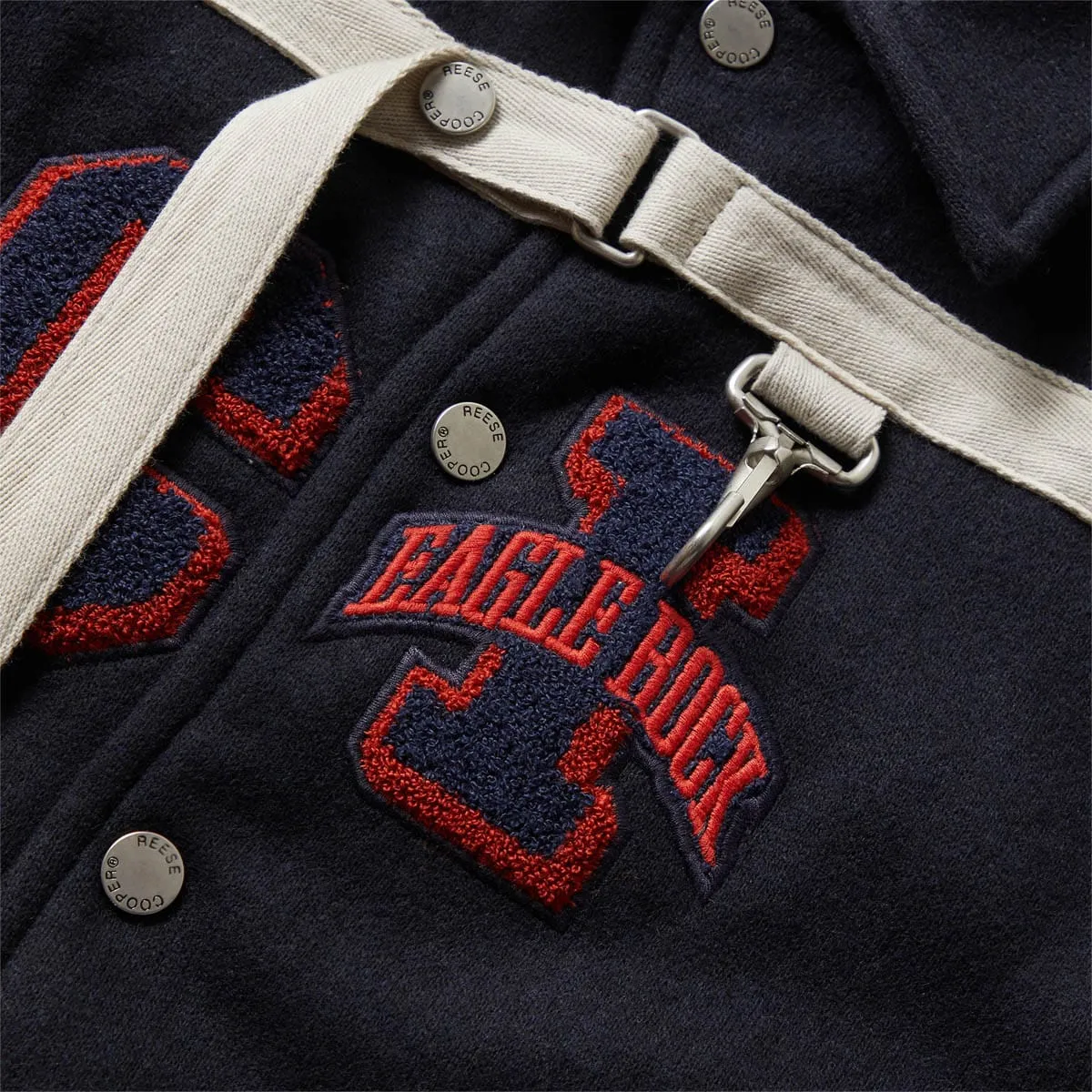 TWO STEPS FORWARD WOOL VARSITY JACKET