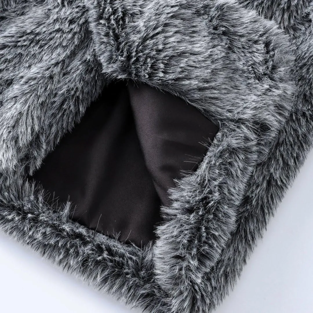 Women's Faux Fur Lapel Coat