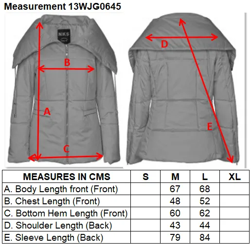 Women's Full Zip High Mock Neck Puffer Parka