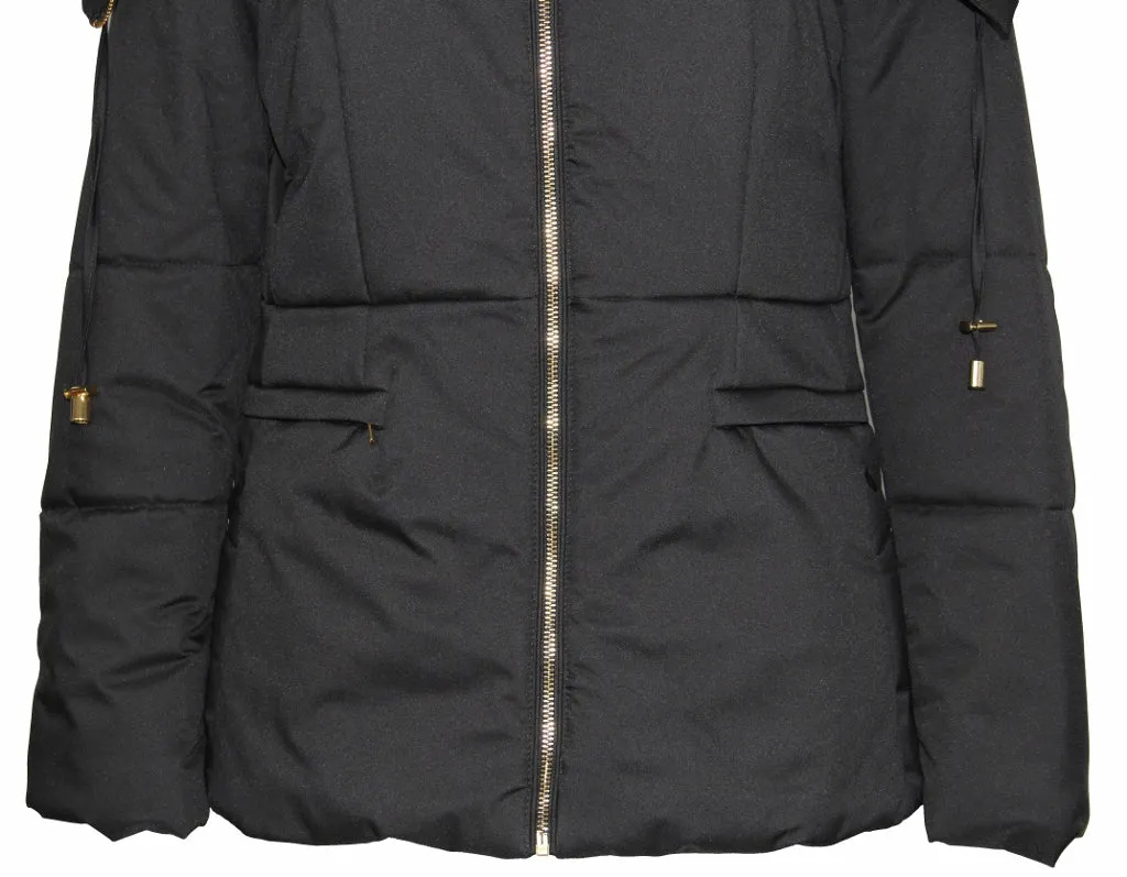 Women's Full Zip High Mock Neck Puffer Parka