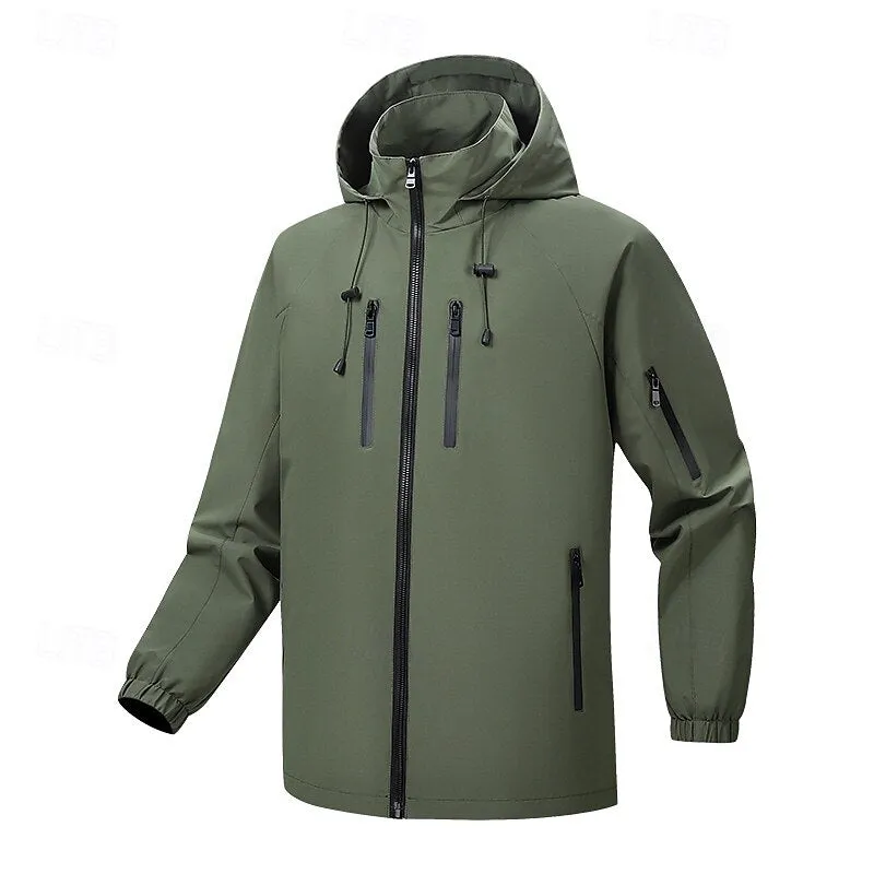 Zipper Pocket Solid Color Sports Jacket