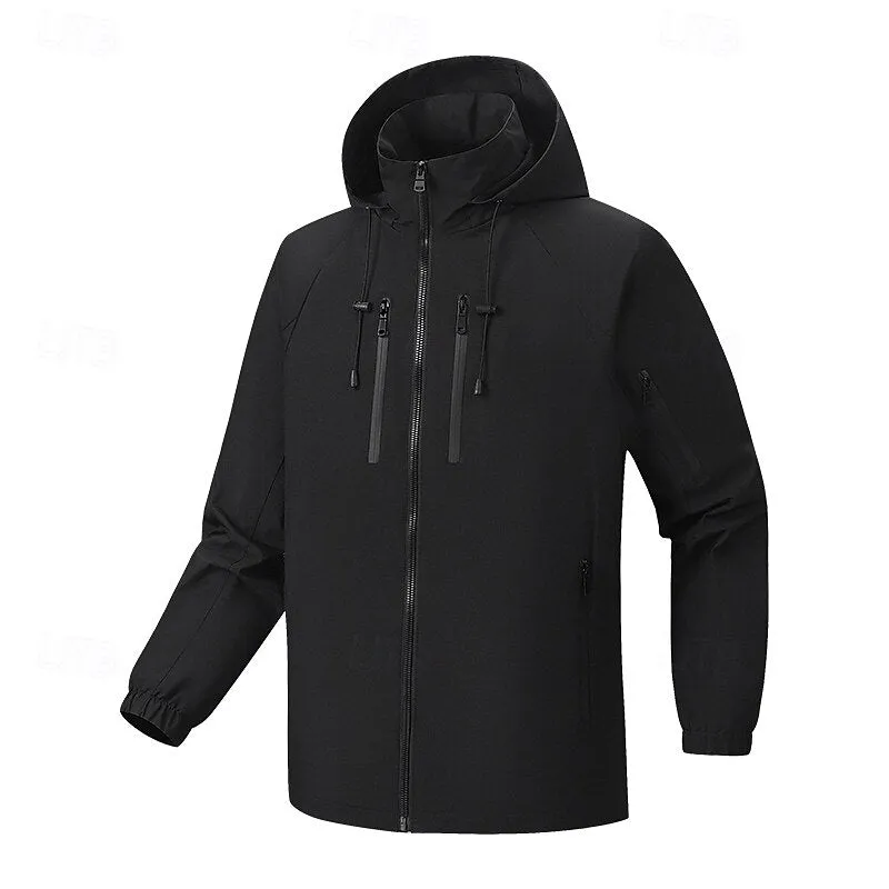 Zipper Pocket Solid Color Sports Jacket