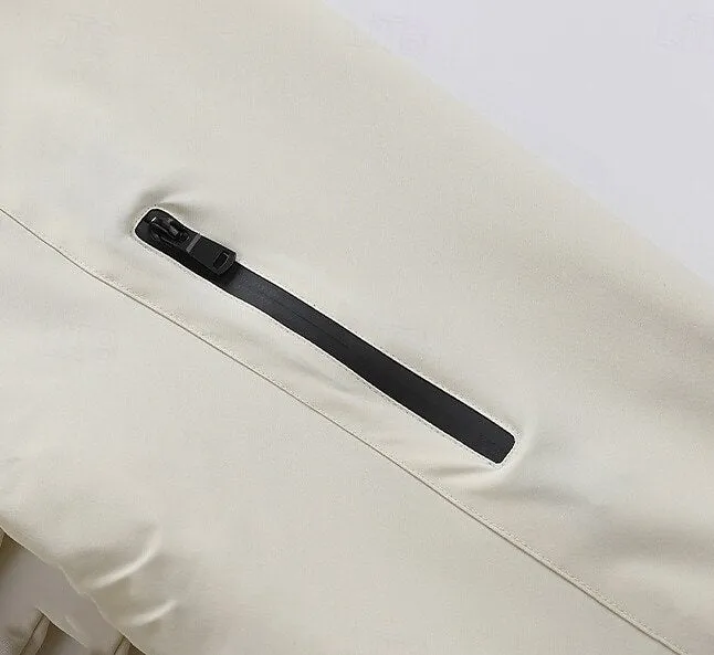 Zipper Pocket Solid Color Sports Jacket