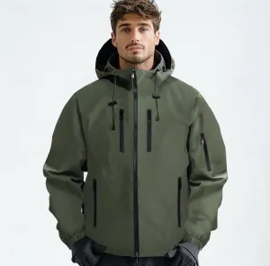 Zipper Pocket Solid Color Sports Jacket