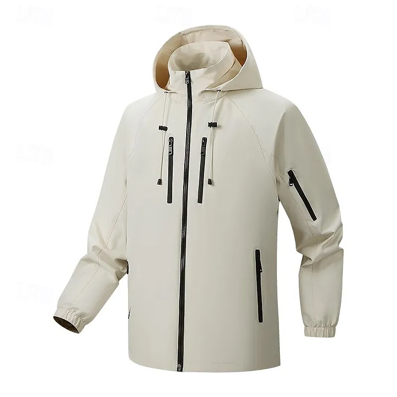Zipper Pocket Solid Color Sports Jacket