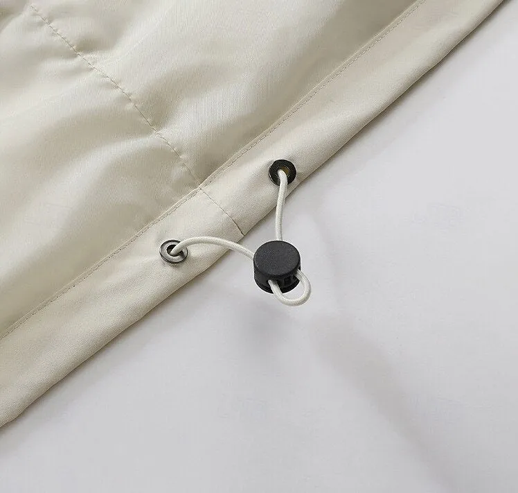 Zipper Pocket Solid Color Sports Jacket